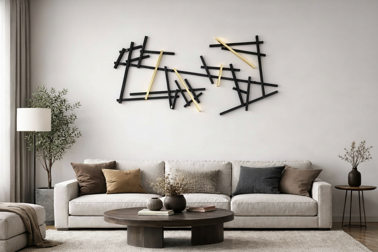 Cadre contemporain en acier